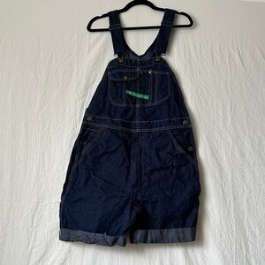 Stylish Women's Dark Blue Denim Overalls